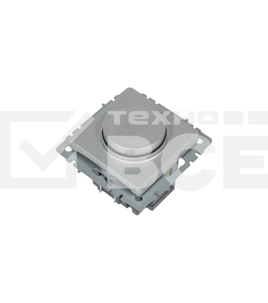 Светорегулятор поворотно-нажимной IEK BRITE СС10-1-0-БрА (BR-D20-0600-K47) 600 Вт алюминий