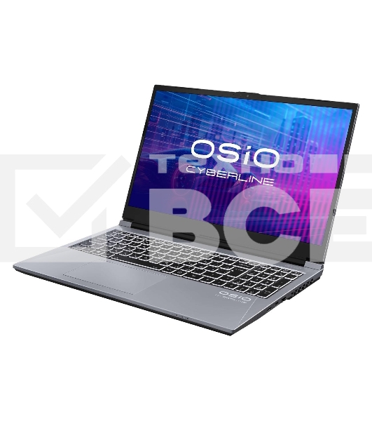Ноутбук OSIO CyberLine C150i-002 серый i5-12600H /NVidia RTX 4050/16/512/NoOS/(Ghz)/Gb/Ext: + не МПТ