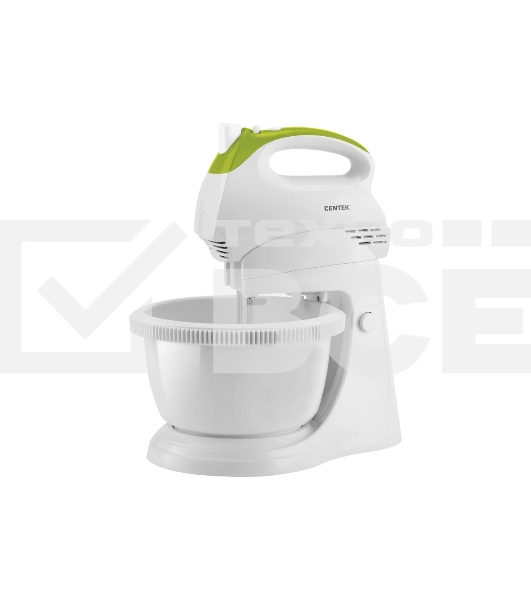 Миксер стационарный Centek CT-1119 белый/зеленый, 350 Вт
