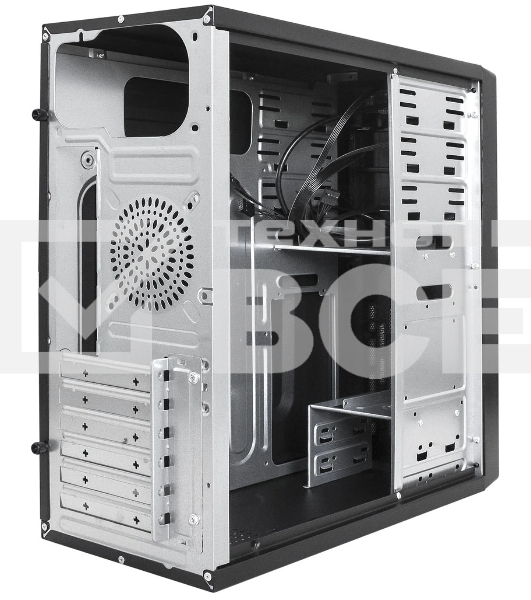 Компьютерный корпус Miditower ExeGate CP-606U-UNS350 (ATX, БП UNS350 с вент. 12см, 1хUSB/1хUSB 3.0, аудио)