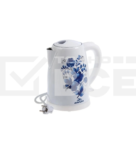 Чайник электрический Добрыня DO-1214 ГЖЕЛЬ
