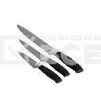 Набор кухонных ножей Fusion SK-3004 3 шт, черный, фото 1
