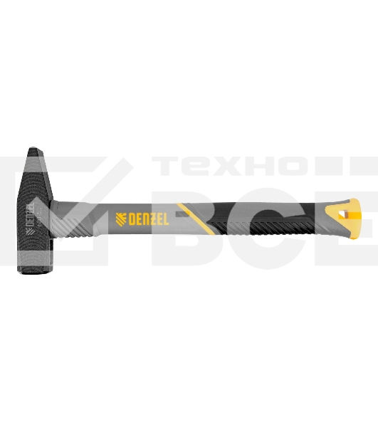Молоток слесарный Denzel 600 г, кованый, фибергласовая рукоятка c TPR покрытием
