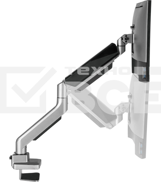 Кронштейн для мониторов Ultramounts UM717 серебристый 17'-49' макс.18кг крепление к столешнице поворот и наклон
