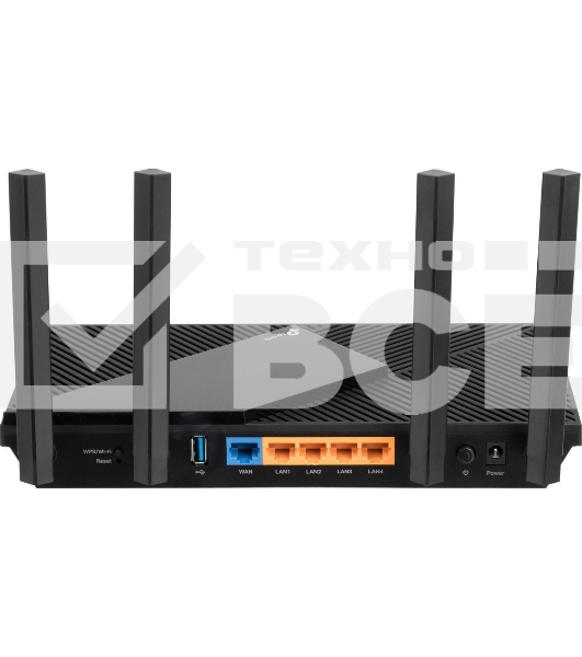 Роутер беспроводной TP-Link Archer AX55 AX3000 10/100/1000BASE-TX черный