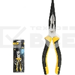 Удлиненные плоскогубцы Deli DL0102 200 мм, двухкомпонентная прорезиненная рукоять, фото4