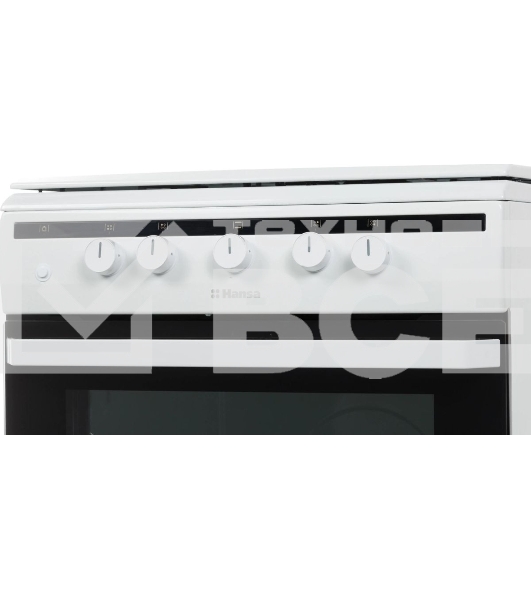 Плита газовая Hansa FCGW61000 белый, конфорок 4 шт, духовка 58 л, 60 см x 85 см x 60 см