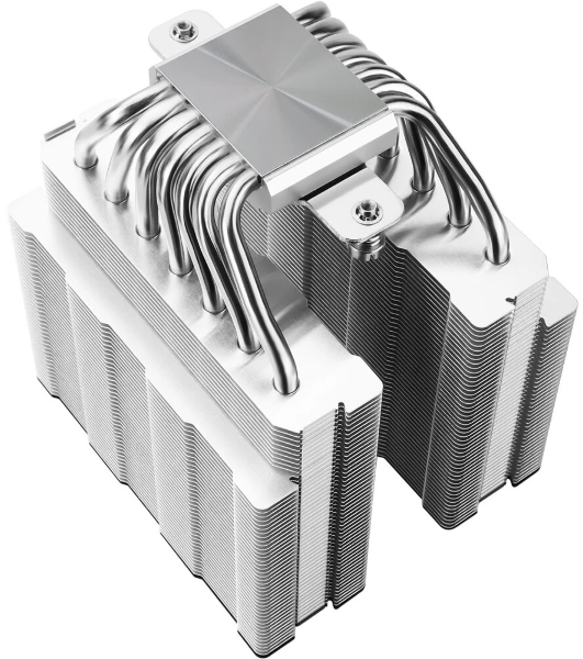 Кулер для процессора Thermalright Phantom Spirit 120 SE черный (4-pin PWM, 154mm, Ni/Cu, 7x6mm, 2x120мм, 66.17CFM, 25.6dBA, 1500RPM, S: 1200, 1700, 1851, 115X, AM4, AM5, silver, black)