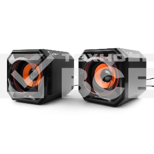 Акустическая система 2.0 Gembird SPK-405, пассив. излучатели, черный, 5 Вт, рег. громкости USB-питание