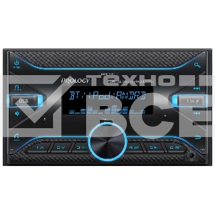 Автомагнитола Prology MPR-100, 2 DIN, Bluetooth, USB Type-A, AUX, пульт ДУ