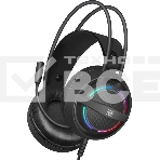 Гарнитура Defender Dexter RG чёрный, проводная, USB / 2 x mini jack 3.5 мм, подсветка, фото 1