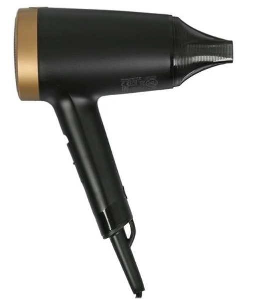 Фен Rowenta Express Style Ionic CV1811F0 черный/золотой, 1600 Вт, компактный, ионизация