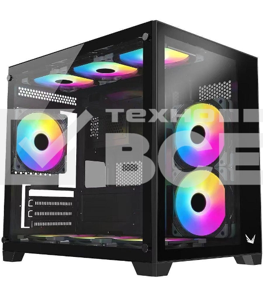 Компьютерный корпус AeroCool / Formula Crystal Z5 черный без БП mATX 1x120mm 2xUSB2.0 1xUSB3.0 audio bott PSU