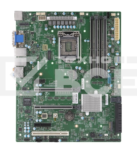 Серверная материнская плата SuperMicro X11SCA-F-B, LGA 1151, Intel C246, 4xDDR4 ECC/non-ECC, 8xSATA, 2xM.2 PCIe, 2xPCIe 3.0 x16, 1xPCIe 3.0 x4, 1xPCIe 3.0 x1, 1xPCI, 1xVGA, 1xDVI-D, 1xDP, 1xHDMI, 2x1Gb LAN, 2xUSB-A 3.2 Gen 1, 1xUSB-A 3.2 Gen 2, 1xUSB-C 3.