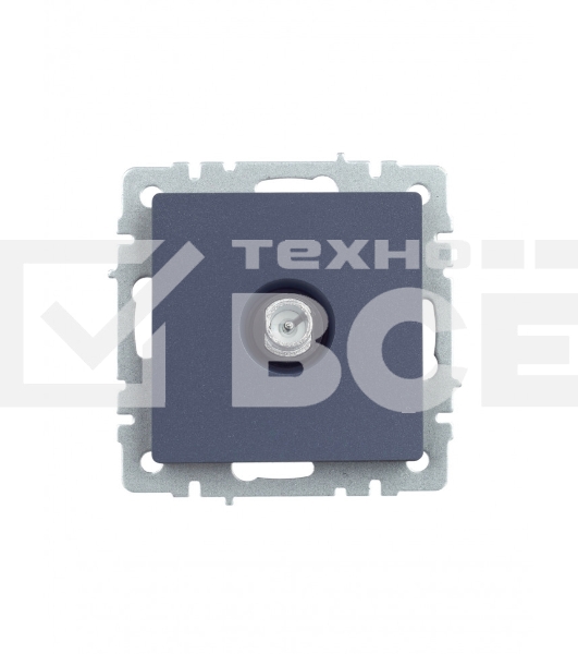 Розетка TV проходная IEK BRITE РТВ10-0-БрМ маренго