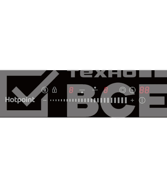 Электрическая варочная поверхность Hotpoint HR 3O4 BAS, независимая, черный