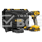 Дрель-шуруповерт аккумуляторная Denzel CDQ-20, 20В, 2 АКБ, Кейс, фото 1