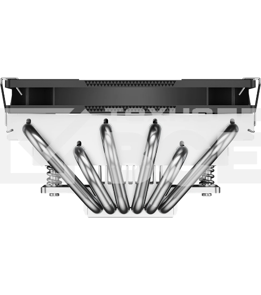 Кулер для процессора PCCooler RC600-67 (125W, 4-pin PWM, 67.5mm, Al, 4x6mm, 1x120мм, 62.5CFM, 32.5dBA, 2300RPM, S: 1851/1700/1200/115X, AM5/AM4, черный)