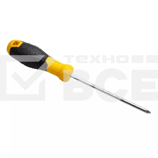 Крестовая отвертка Deli DL635125 PH1x125мм Материал: CR-V. Двухкомпонентная ручка. Хромированная.