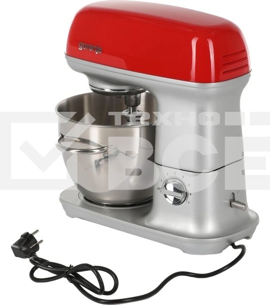 Кухонная машина Gorenje MMC1000RLR планетар.вращ. 1000Вт красный