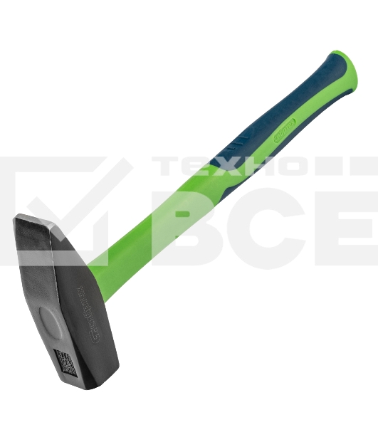 Молоток слесарный Сибртех 1000 г, фибергласовая обрезиненная рукоятка