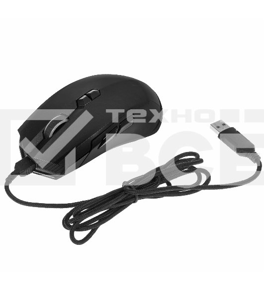 Мышь беспроводная Harper Gaming Spigot WGM-01 черный, 4000 dpi, радиоканал, USB, кнопки - 7