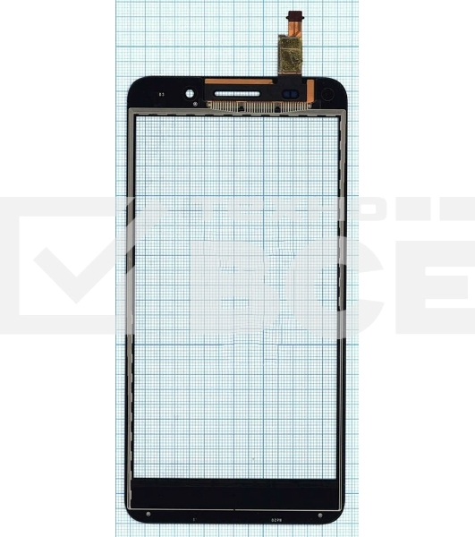 Сенсорное стекло (тачскрин) для Huawei Honor 4X, черное