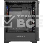 Компьютерный корпус Powercase Ultimate Black, Tempered Glass, 4x 120mm ARGB fans, ARGB HUB, чёрный, ATX  (CUB-A4), фото9