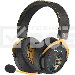 Гарнитура беспроводная/проводная с микрофоном A4Tech Bloody MR595 Renegade черный/рисунок мониторные BT/Radio оголовье (MR595), фото 1