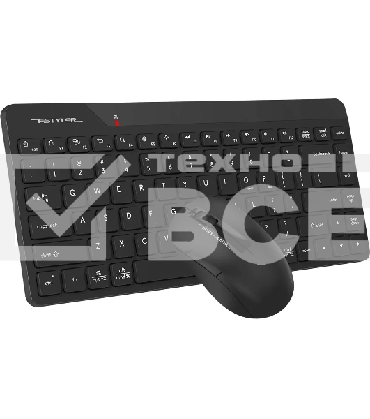 Клавиатура + мышь A4Tech Fstyler FG2200 Air2 клав:черный мышь:черный USB беспроводная slim