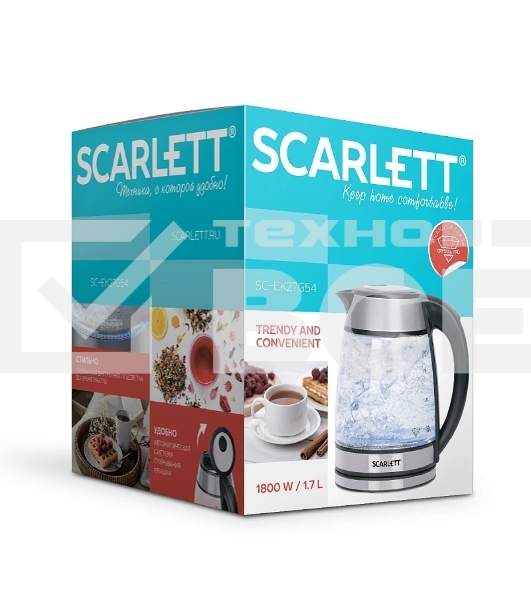 Чайник Scarlett SC-EK27G54 SILVER