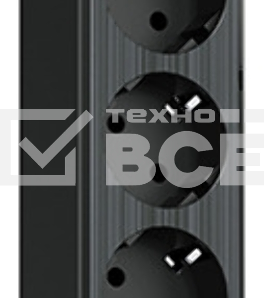 Сетевой фильтр QUMO Power Bar  5SP4U (P-0005), черный