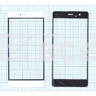 Стекло для Huawei P9 белое