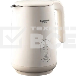 Чайник электрический Panasonic NC-CWK72A 1.5 л, 1500 Вт, полупропилен/нержавеющая сталь, бежевый