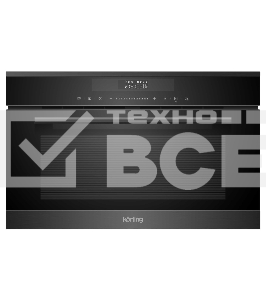 Микроволновая печь встраиваемая Korting KMI 830 GNBX чёрный, 34 л, 900 Вт, переключатели - сенсор