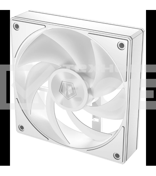 Вентилятор для корпуса ID-COOLING AF-1230-W белый, 120 мм, 2000 об/мин, 31.1 дБ, 4 pin