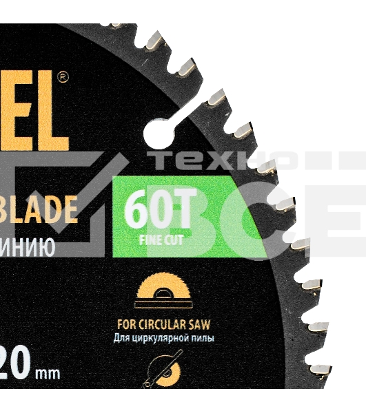 Пильный диск по алюминию Denzel ф165 х 20 мм, 60 зубьев 733747