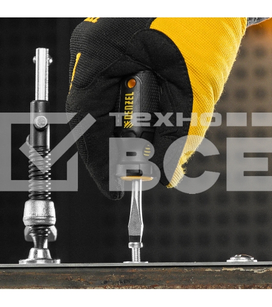 Набор отверток на полке Denzel 8 шт., PH+SL, S2, 3к рукоятка