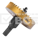 Коронка по металлу Denzel HSS, 65 мм, нитридтитановое покрытие, фото5