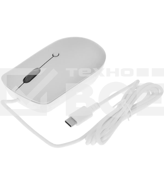Мышь проводная Lenovo 540 светло-серый, 2400 dpi, USB-C, кнопки - 4