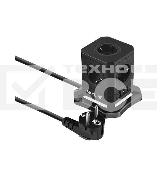 Сетевой фильтр Skyline USP-730 Black PD3.0