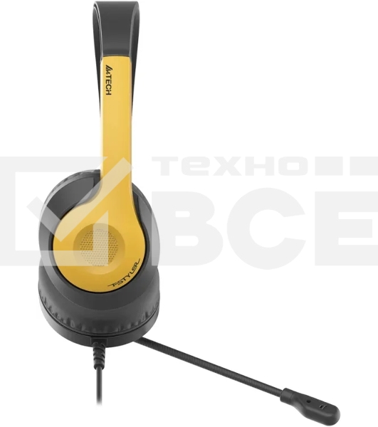 Гарнитура A4Tech Fstyler FH100U желтый/черный, проводная