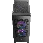 Корпус AZZA Aerohex-M Black, Mini-Tower, чёрный, 3 x 120 мм, фото4