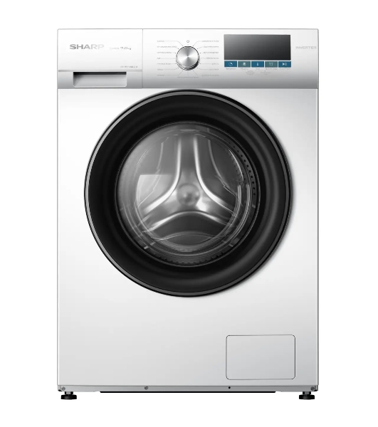 Стиральная машина Sharp ES-FEI712DLZ-W белый, загрузка фронтальная 7 кг, 1200 об/мин, класс A+++