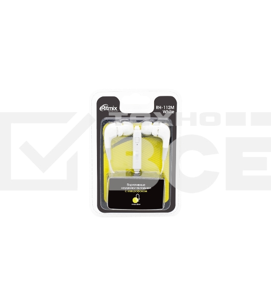 Наушники RITMIX RH-112M белый