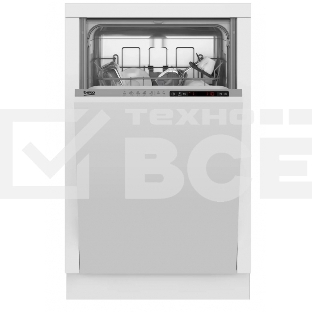 Встраиваемая посудомоечная машина Beko BDIS15060, узкая, нержавеющая сталь