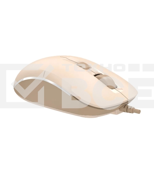 Мышь проводная A4Tech Fstyler FM26 бежевый/коричневый оптическая (2000dpi) USB для ноутбука (4but)