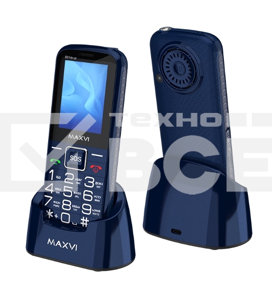Мобильный телефон Maxvi B21ds up синий