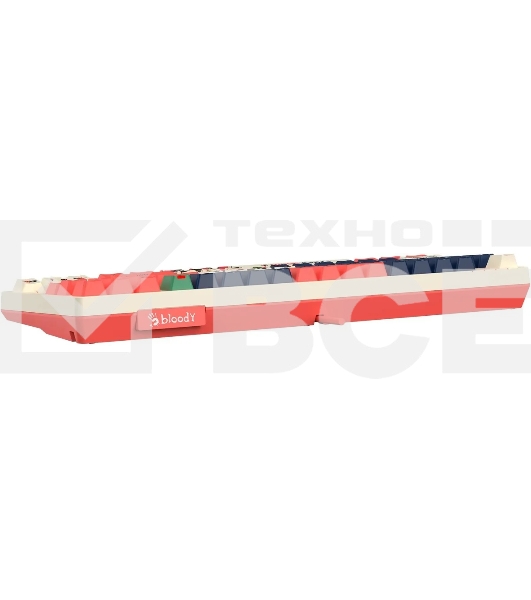 Клавиатура A4Tech Bloody AT87 Proxy Boom проводная USB бежевый/красный