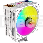 Кулер GMNG GG-CPC220-ARGB2 ARGB белый 120мм алюминий+медь 1600rpm 26db 4-pin 220W 154мм, фото4